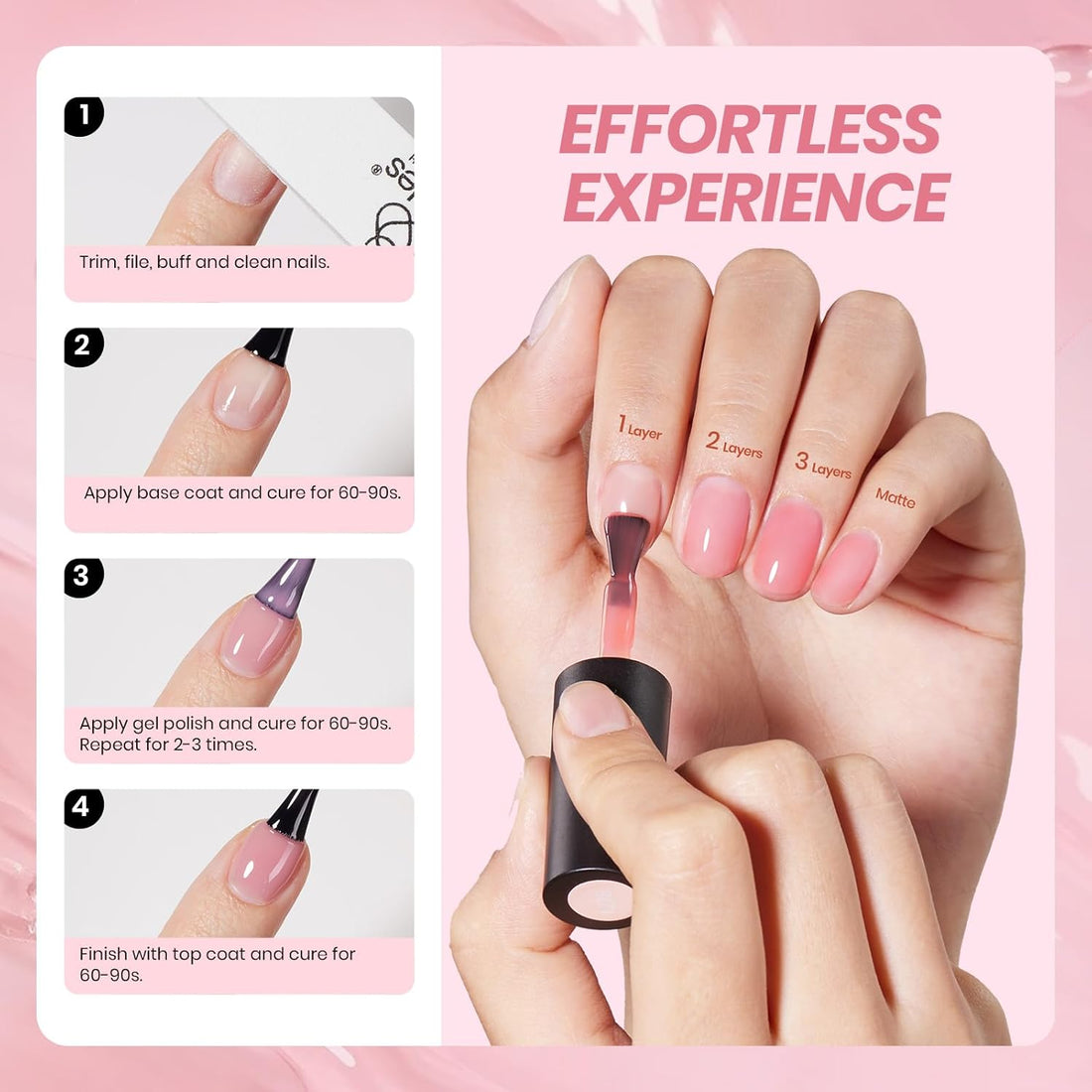 Beetles Nude Gel Nail Polish Set - Body Bliss Essentials