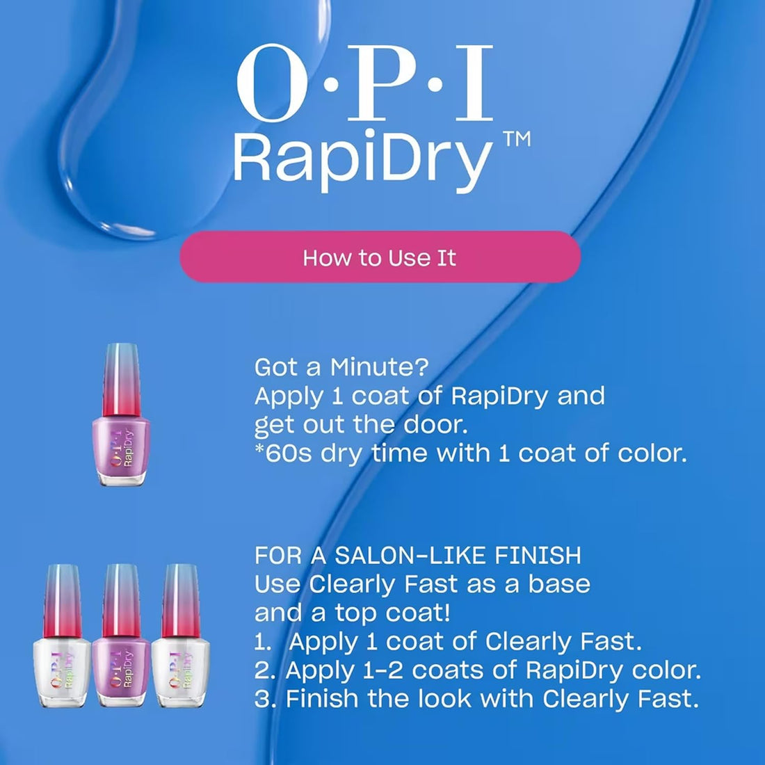 OPI RapiDry Quick Dry Nail Polish Colors - Body Bliss Essentials