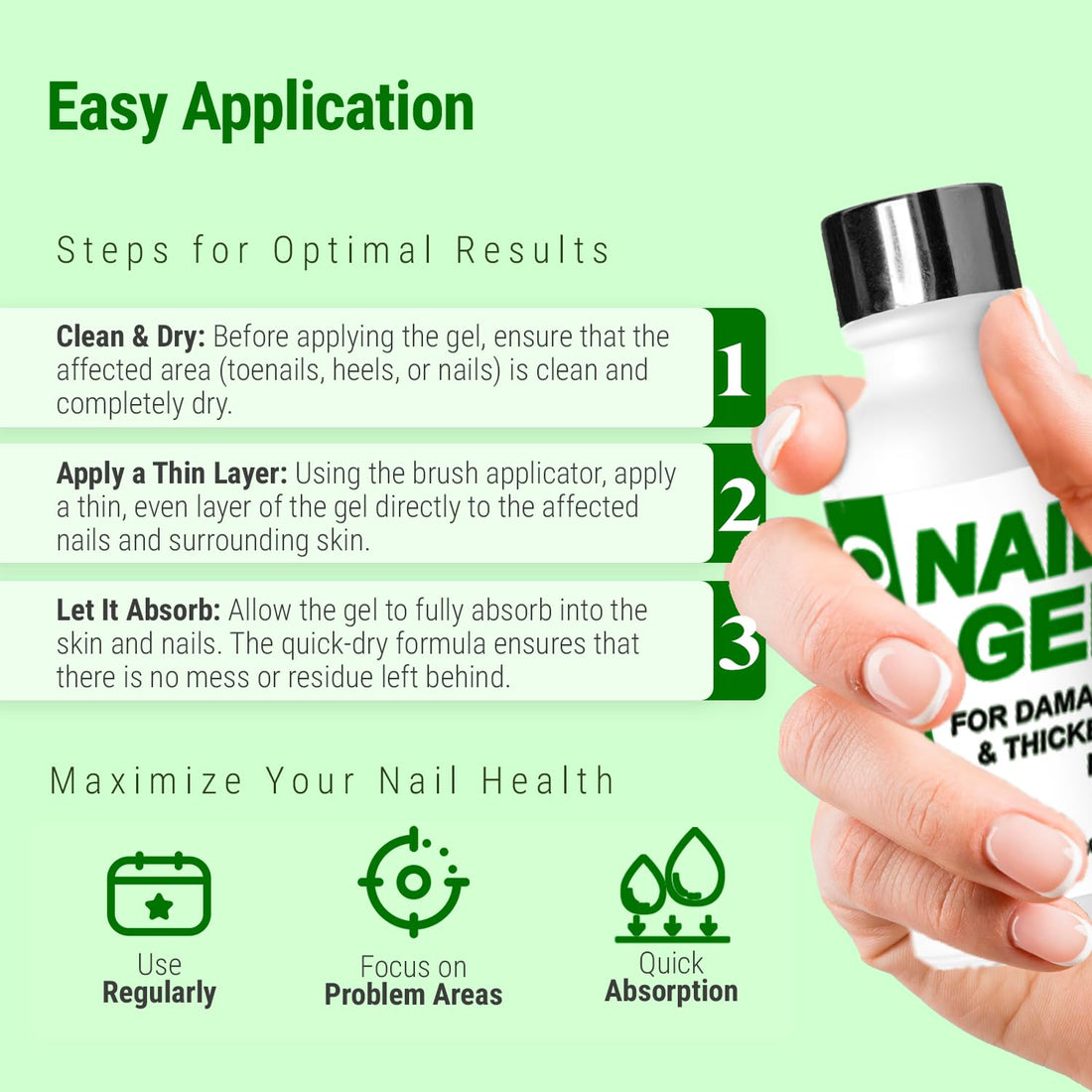 Urea Nail Gel - Softens Cracked Heel Calluses & Thick Toenails - Body Bliss Essentials