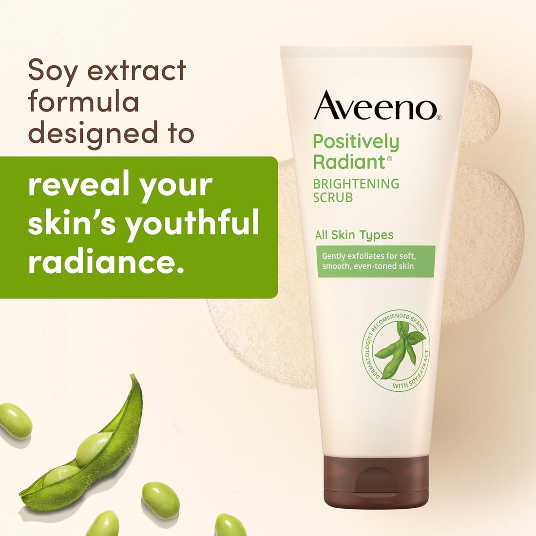 Aveeno Positively Radiant Skin Brightening Exfoliating Daily Facial Scrub - Body Bliss Essentials