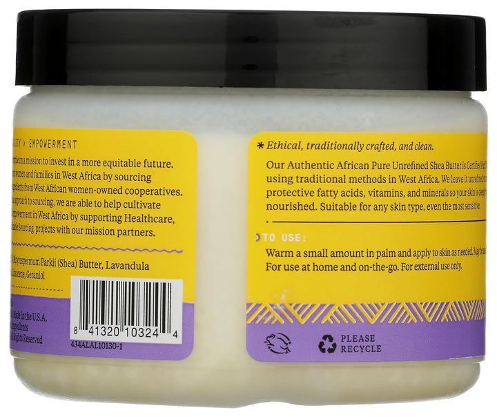 ALAFFIA Lavender Authentic African Unrefined Shea Butter - Body Bliss Essentials
