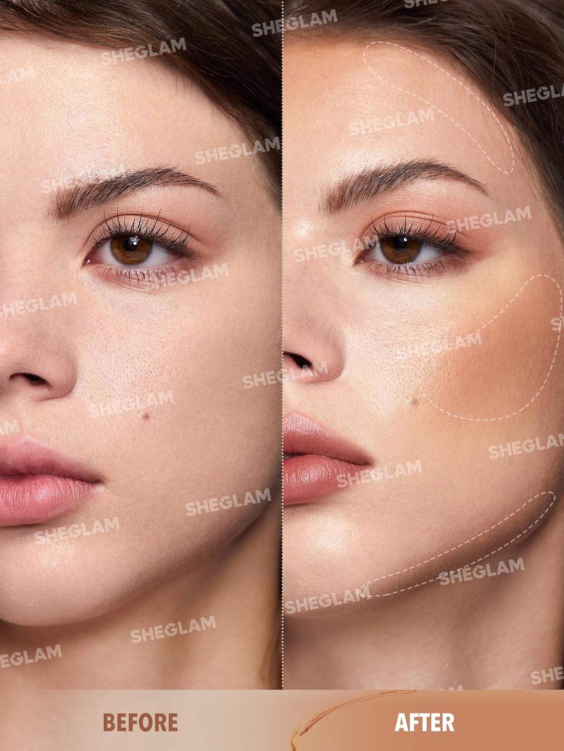 SHEGLAM Silk Haze Cream Bronzer Blendable Cream Makeup - Body Bliss Essentials