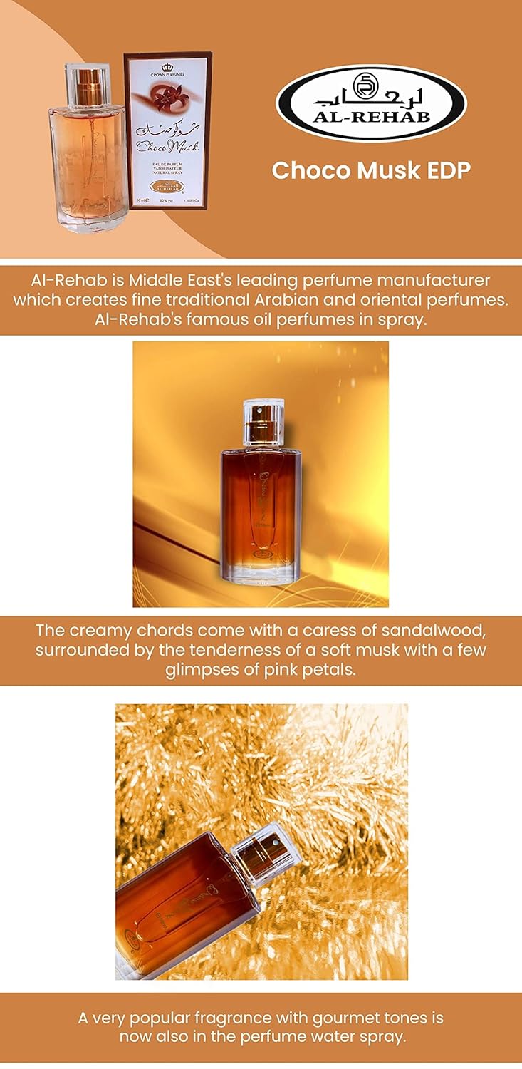 Choco Musk Eau de Parfum Spray for Women - Body Bliss Essentials