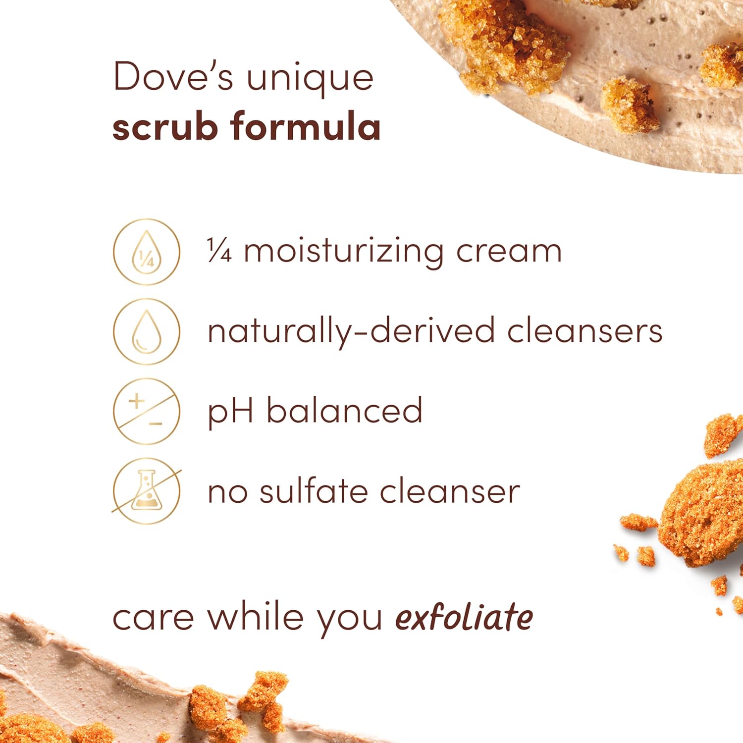 Dove Brown Sugar and Coconut Body Scrub - Body Bliss Essentials