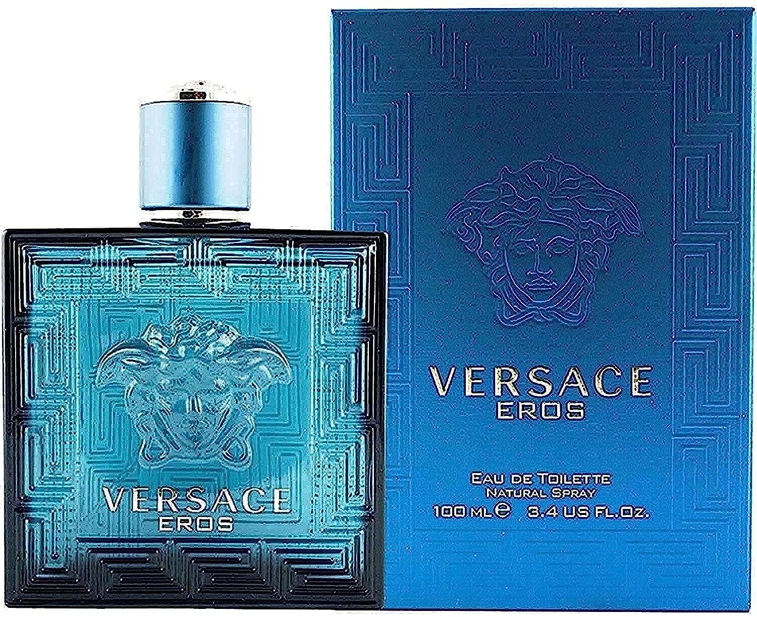 Versace Eros for Men 3.4 oz Eau de Toilette Spray - Body Bliss Essentials