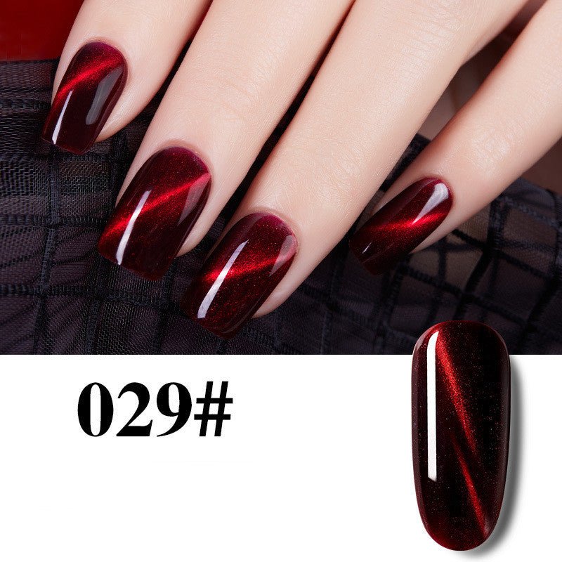 Flame Red Cat Eye Gel Enhancements - Body Bliss Essentials