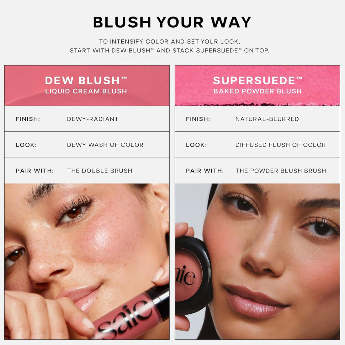 Saie SuperSuede Baked Blush - Body Bliss Essentials