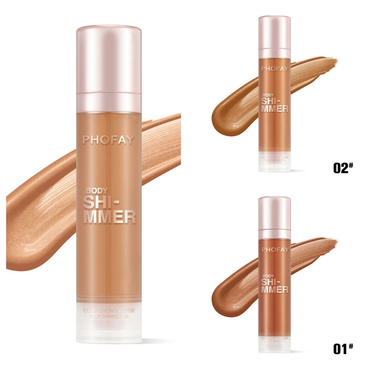 PHOFAY Body Shimmer Oil - Body Bliss Essentials