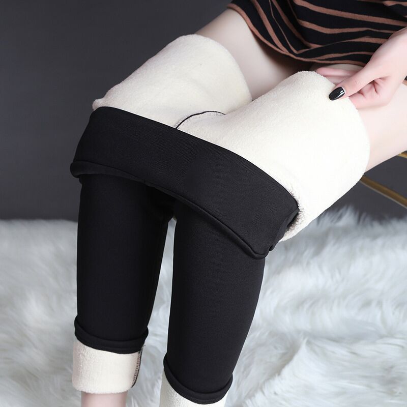 Winter Leggings Warm Thick High Stretch Lamb Cashmere Woman Pants - Body Bliss Essentials