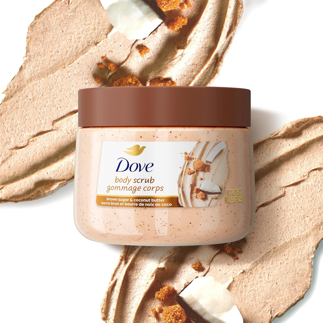 Dove Brown Sugar and Coconut Body Scrub - Body Bliss Essentials