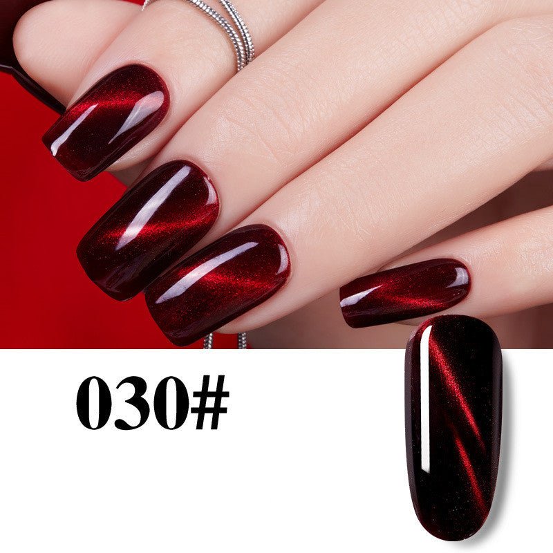 Flame Red Cat Eye Gel Enhancements - Body Bliss Essentials