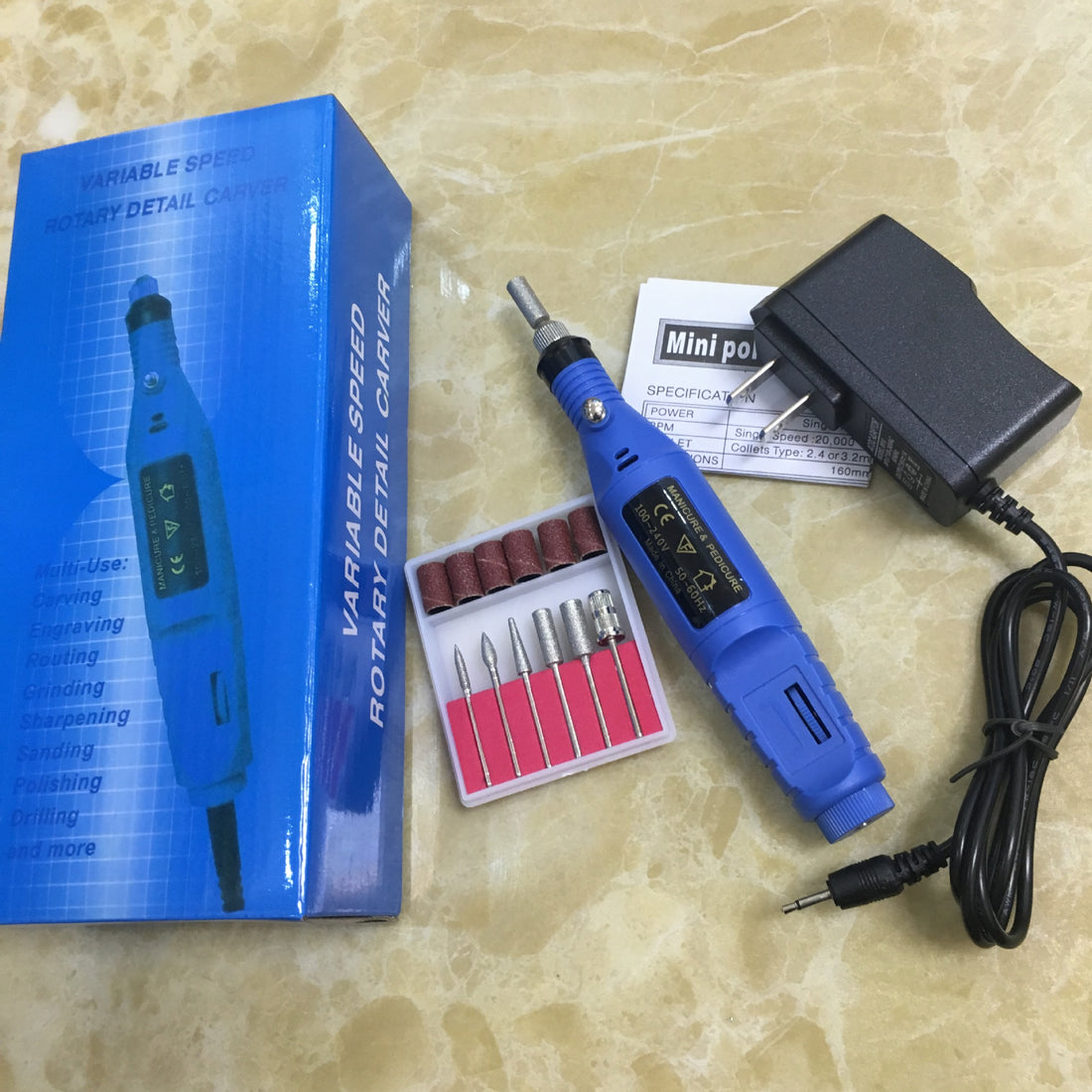 Electric Nail Polish Machine Pen Nail Art Tool - Body Bliss Essentials