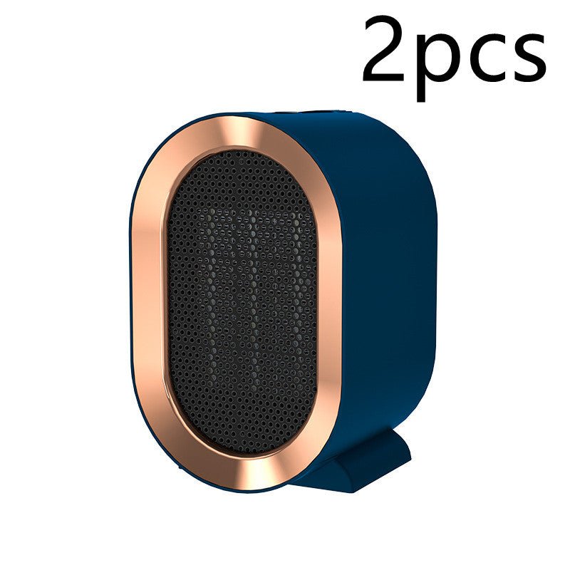 Desktop Electric Heater Mini Portable Fan Heater 220V PTC Ceramic Heating Warm Air Blower Home Office Warmer Machine - Body Bliss Essentials