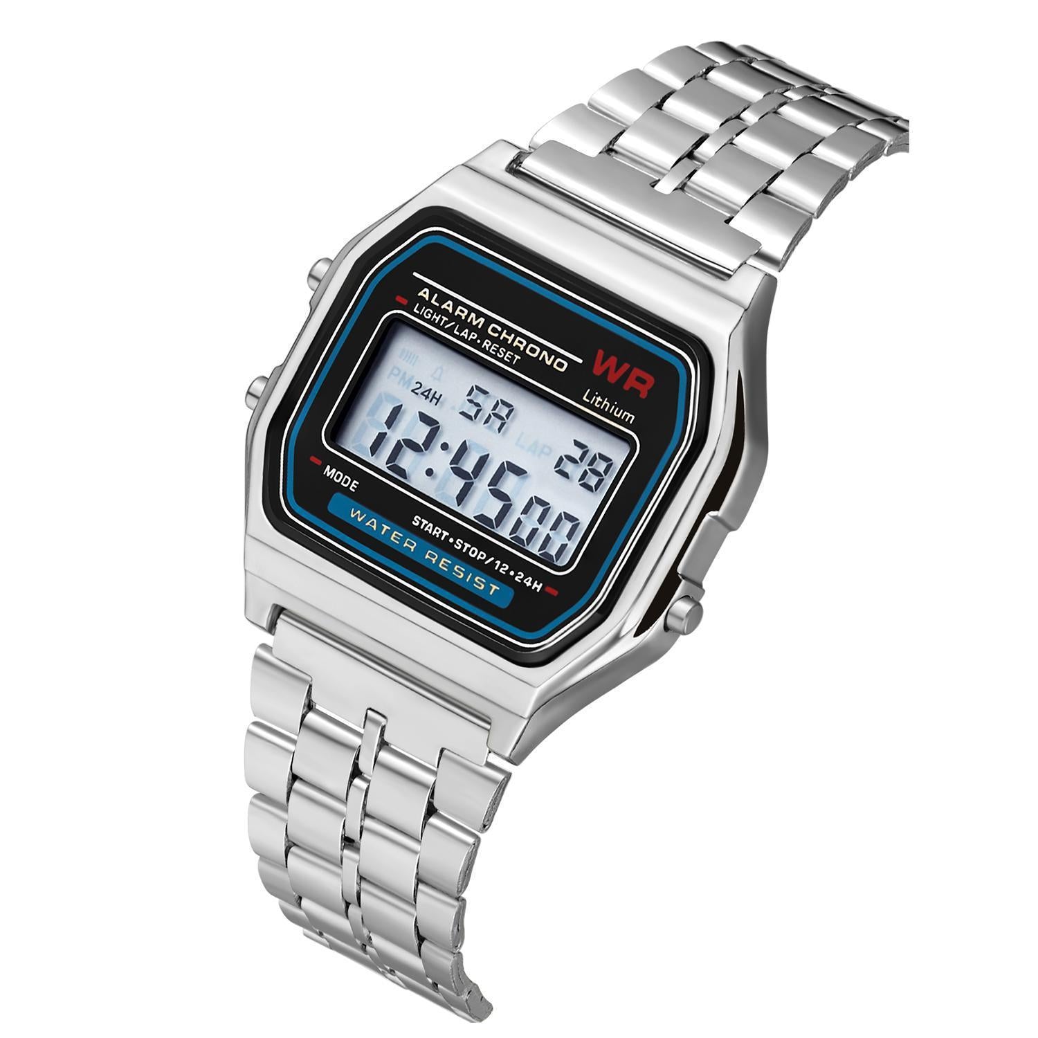Steel Band Electronic Watch - Body Bliss Essentials