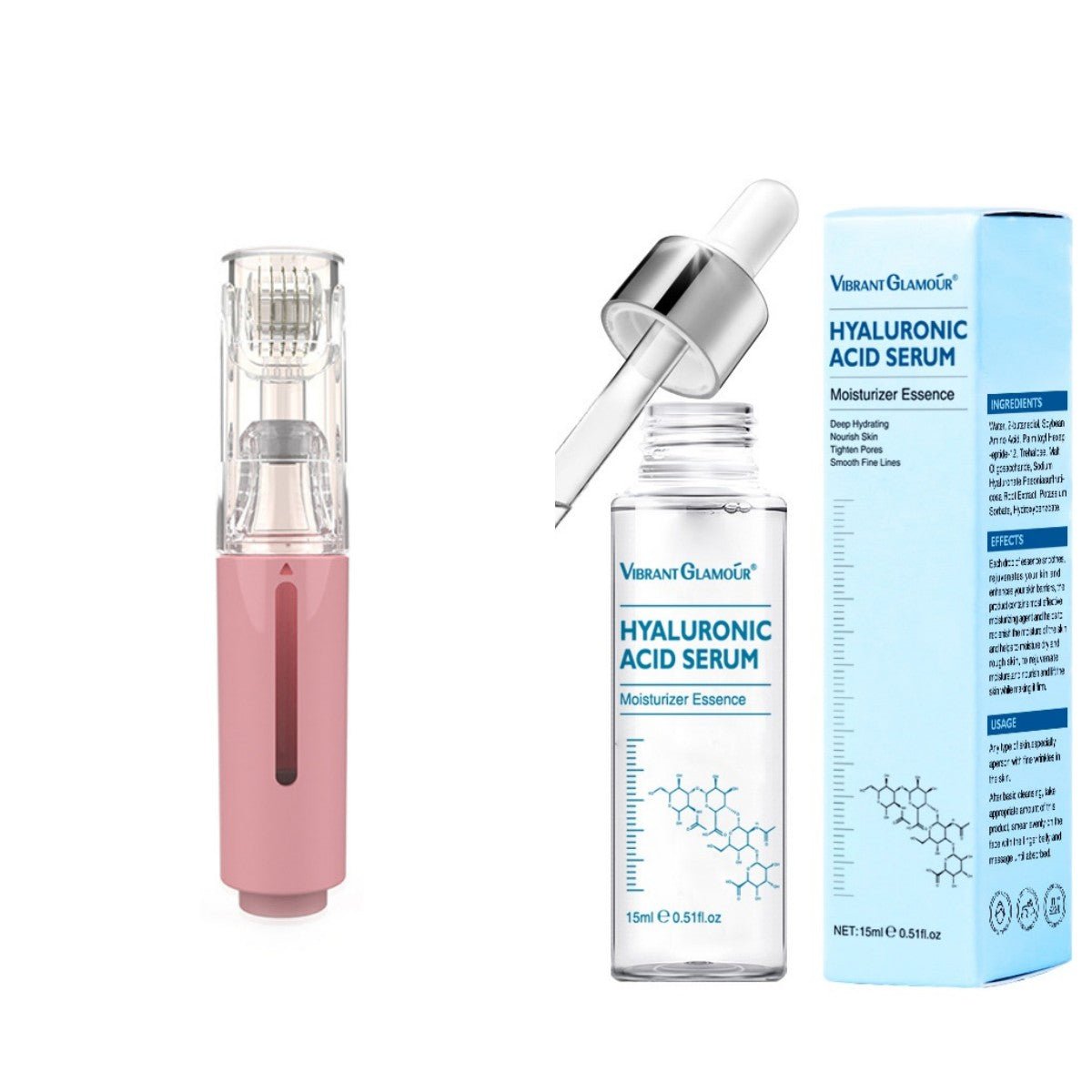 3 In 1 Lip Care Roller Needle Roller Lip Roller Beard Growth Roller Beard Hair Growth Roller Beard Treatment & Serum Applicant - Body Bliss Essentials