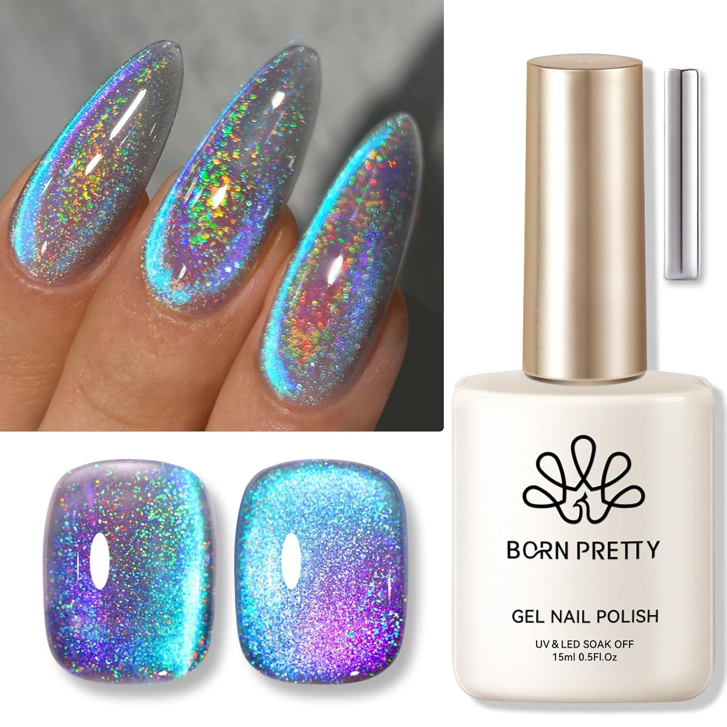 Born Pretty 9D Cat Magnetic Eye Gel Nail Polish - Body Bliss Essentials