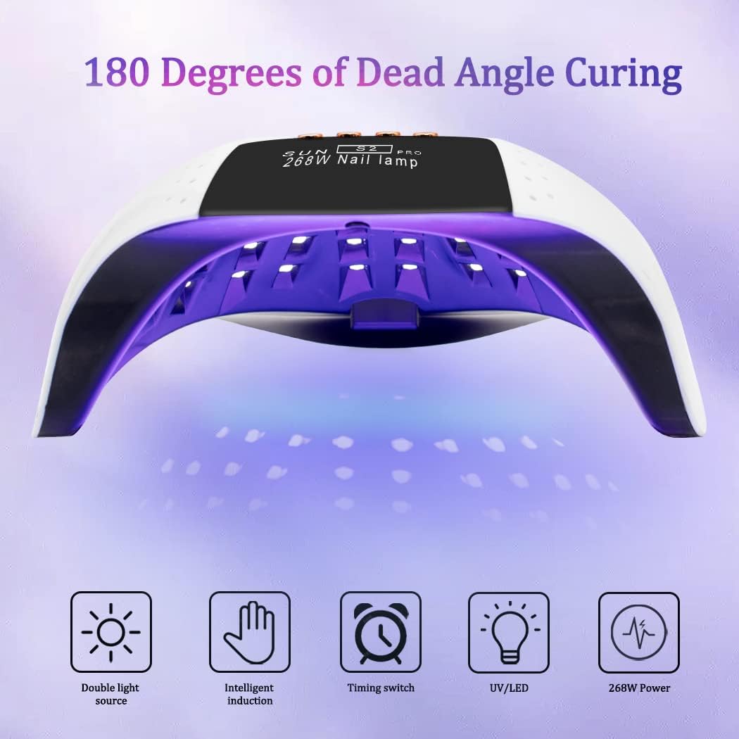 268W UV LED Nail Lamp, LKE Nail Dryer for Gel Polish - Body Bliss Essentials