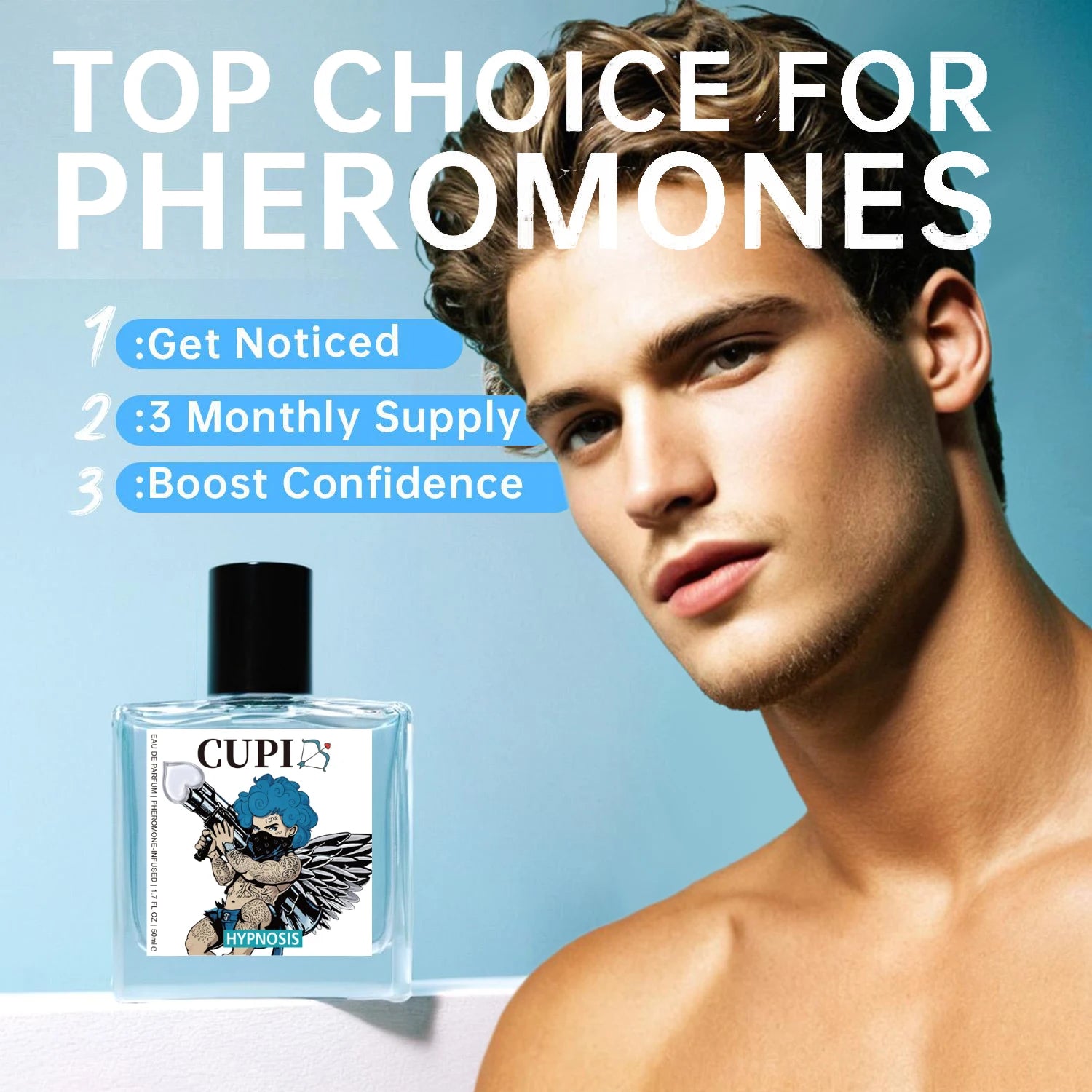 50ML Cupid Hypnosis Pheromone Perfume Long Lasting Enhances Intimacy - Body Bliss Essentials