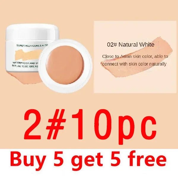 Waterproof Full Coverage Concealer for Tattoos Scars Acne Marks Dark Circles For All Skin Tones - Body Bliss Essentials