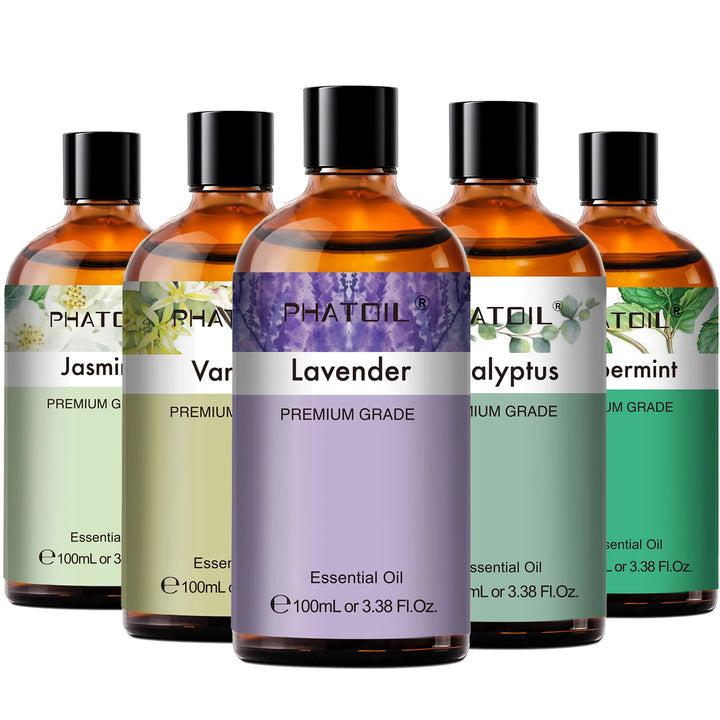 100ml Eucalyptus Essential Oil For Skin Lavender Vanilla Jasmine - Body Bliss Essentials