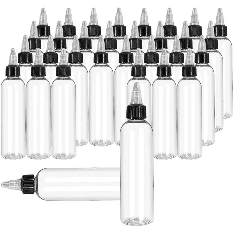 30PCS 30ml/60ml/100ml/120ml Plastic Refillable Bottle Pigment Ink Containers - Body Bliss Essentials