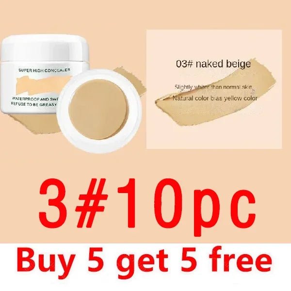 Waterproof Full Coverage Concealer for Tattoos Scars Acne Marks Dark Circles For All Skin Tones - Body Bliss Essentials