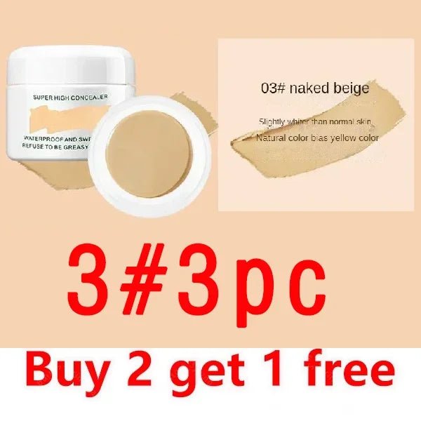 Waterproof Full Coverage Concealer for Tattoos Scars Acne Marks Dark Circles For All Skin Tones - Body Bliss Essentials
