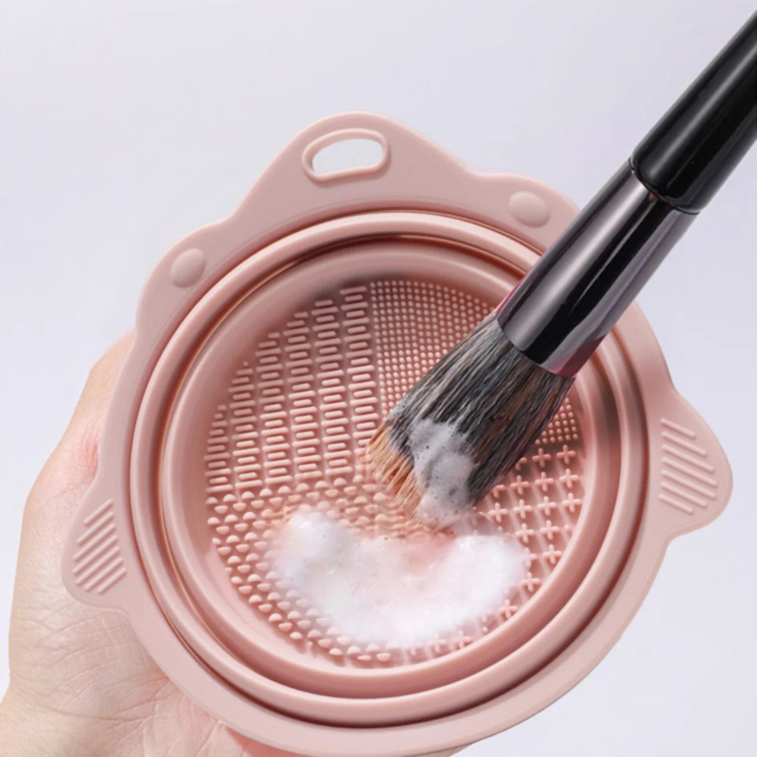 Silicone Makeup Tool Cleaning Bowl - Portable Folding Design - Body Bliss Essentials