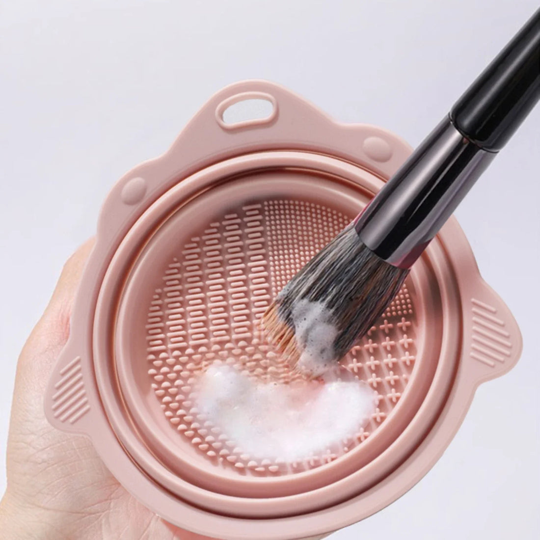 Silicone Makeup Tool Cleaning Bowl - Portable Folding Design - Body Bliss Essentials