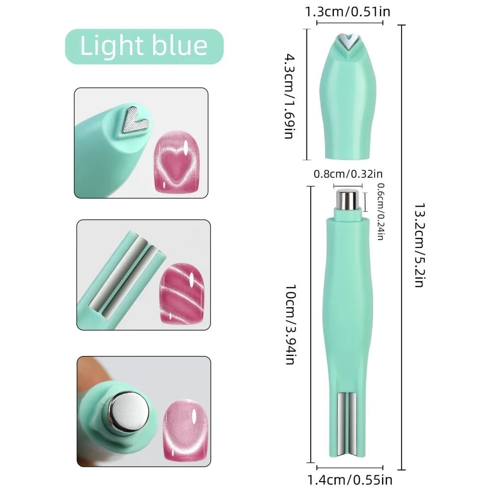3 - in - 1 Multifunctional Magnetic Cat's Eye Nail Magnetic Stick 130mm Super Strong Gel - Body Bliss Essentials