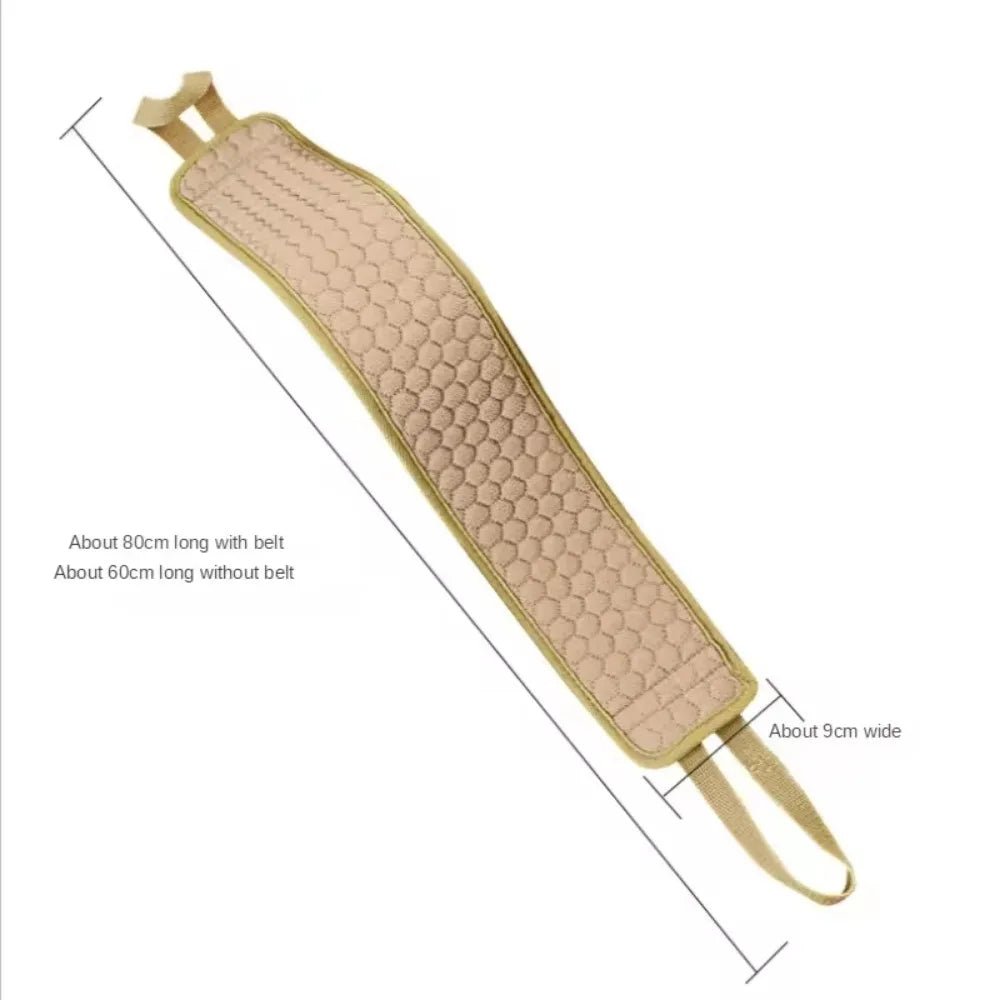 Shower Exfoliating Back Scrubber Bath Belt Towel Ball Glove - Body Bliss Essentials
