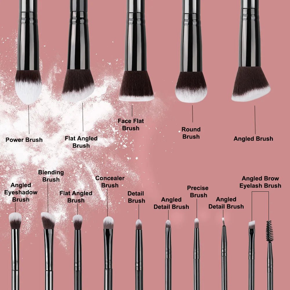 NEW 14PCS Makeup Brushes Set Soft Fluffy Cosmetics Beauty Tool - Body Bliss Essentials