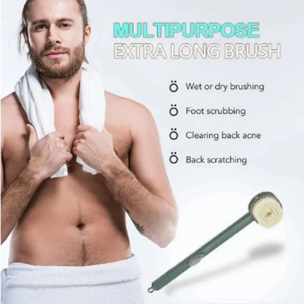 1pc Long Handle Liquid Bath Brush Exfoliating Scrub Body - Body Bliss Essentials