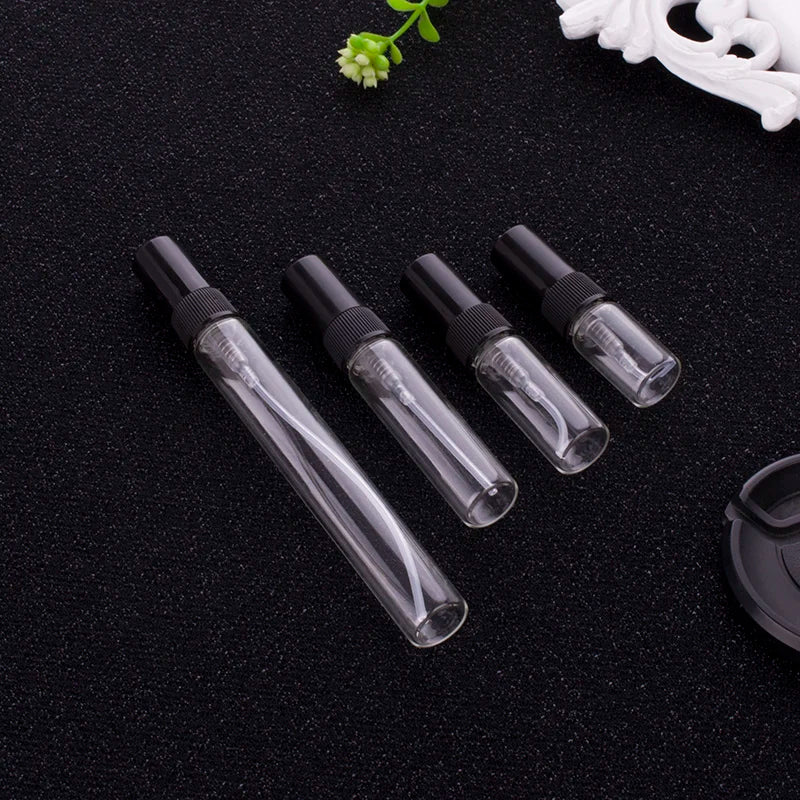 5pcs/pack 2ML 3ML 5ML 10ML Clear Mini Perfume Glass Bottle - Body Bliss Essentials