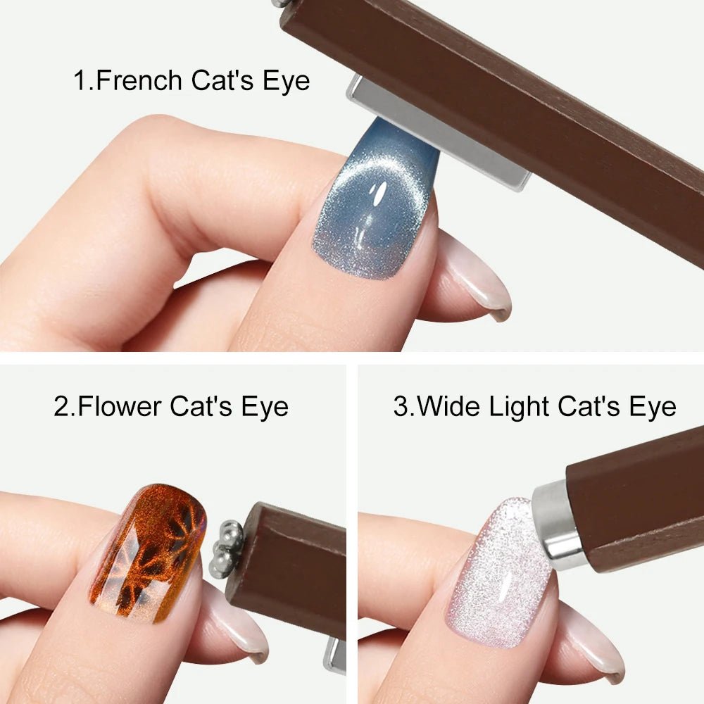 3 - in - 1 Multifunctional Magnetic Cat's Eye Nail Magnetic Stick 130mm Super Strong Gel - Body Bliss Essentials