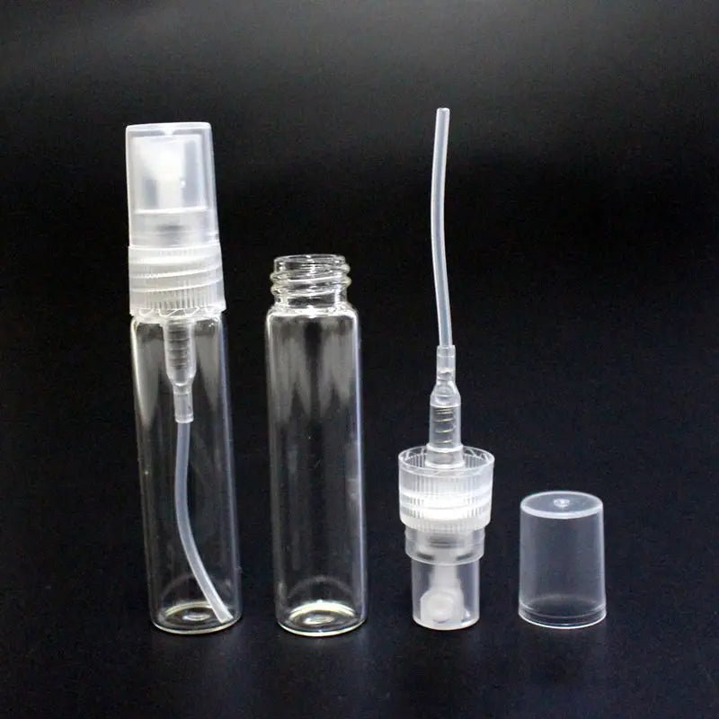 5pcs/pack 2ML 3ML 5ML 10ML Clear Mini Perfume Glass Bottle - Body Bliss Essentials