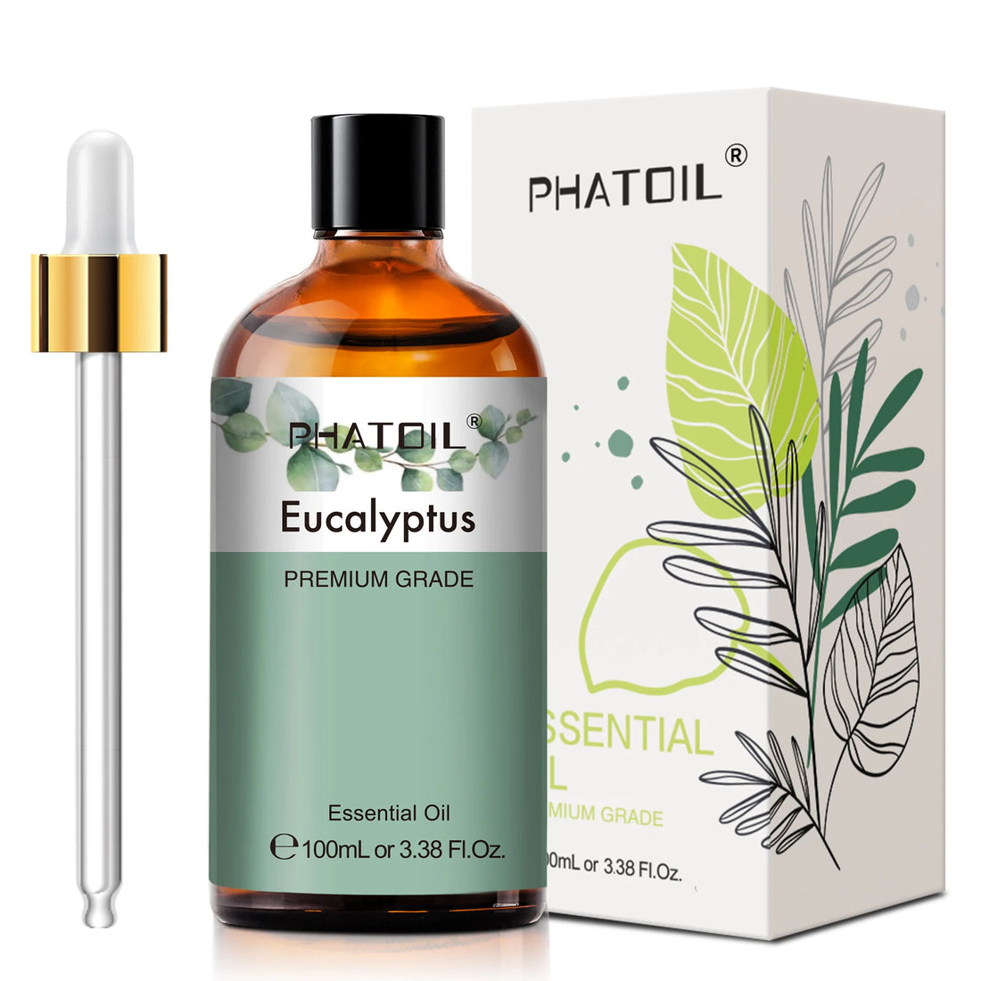100ml Eucalyptus Essential Oil For Skin Lavender Vanilla Jasmine - Body Bliss Essentials