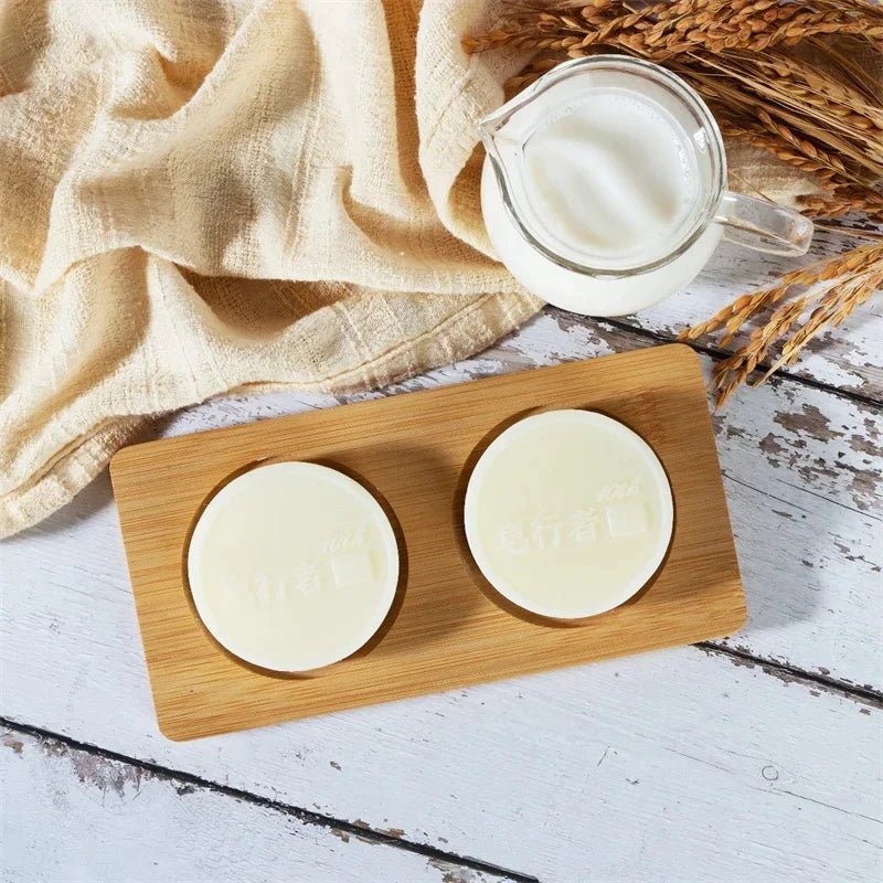 Goat Milk Silk Protein Handmade Soap With Foam Net Brightening Oil Control - Body Bliss Essentials