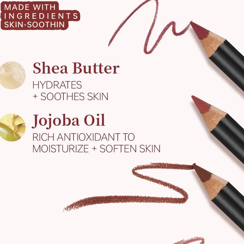 Luxury Matte Lip Liner, Long - Lasting, for Perfect Outline & Filling - Body Bliss Essentials