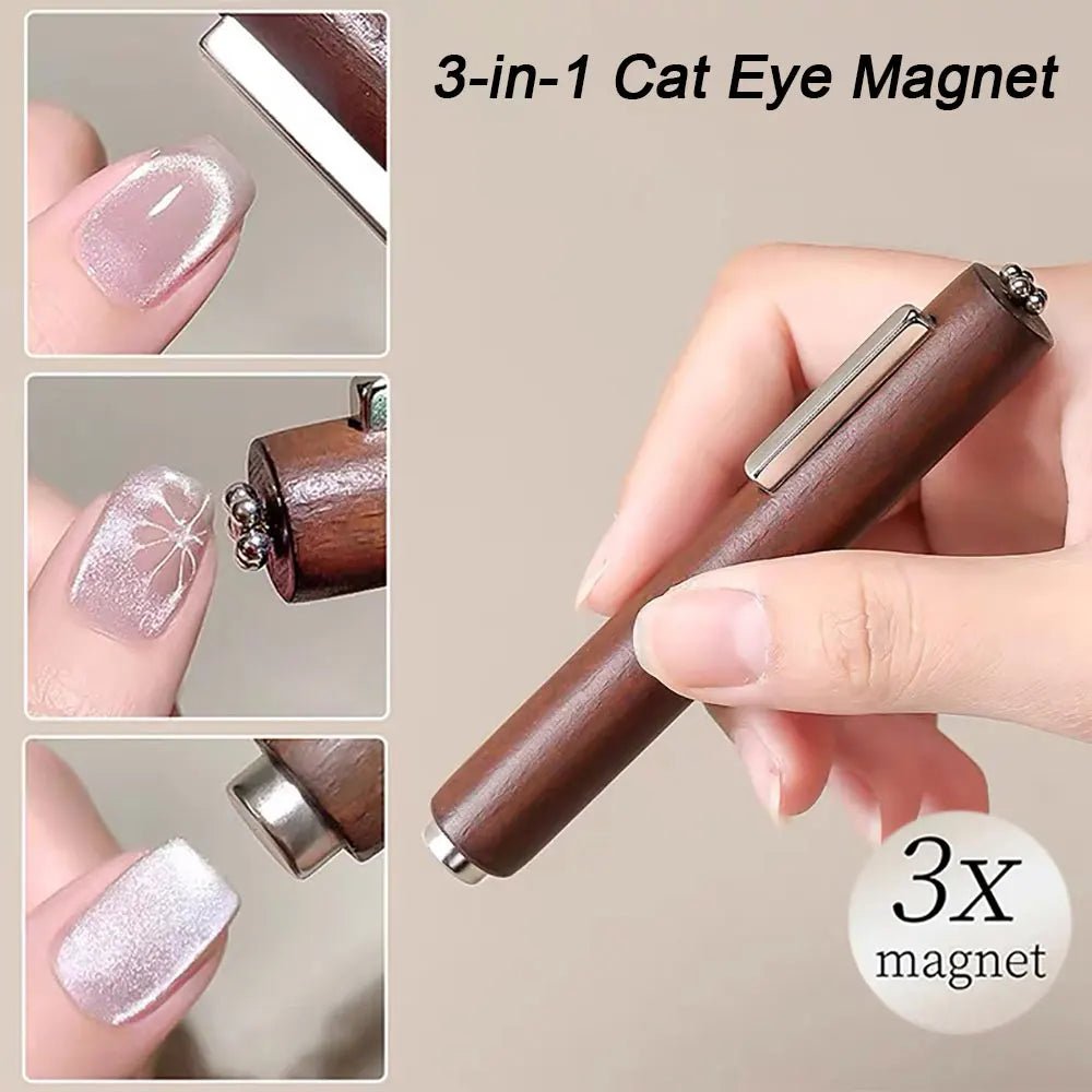 3 - in - 1 Multifunctional Magnetic Cat's Eye Nail Magnetic Stick 130mm Super Strong Gel - Body Bliss Essentials