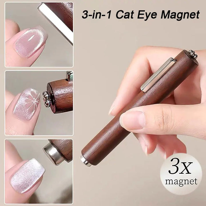 3 - in - 1 Multifunctional Magnetic Cat's Eye Nail Magnetic Stick 130mm Super Strong Gel - Body Bliss Essentials