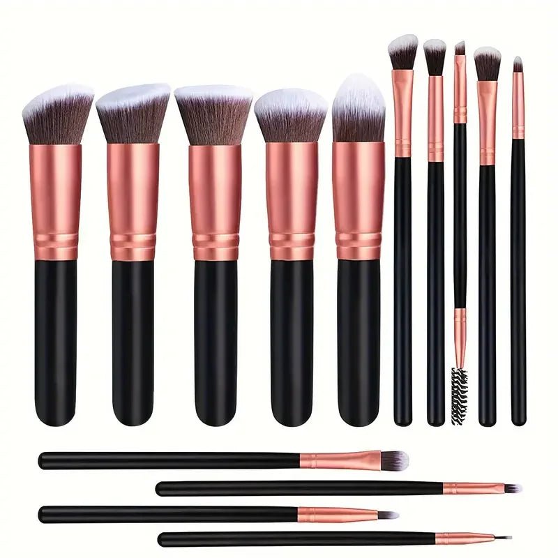 NEW 14PCS Makeup Brushes Set Soft Fluffy Cosmetics Beauty Tool - Body Bliss Essentials