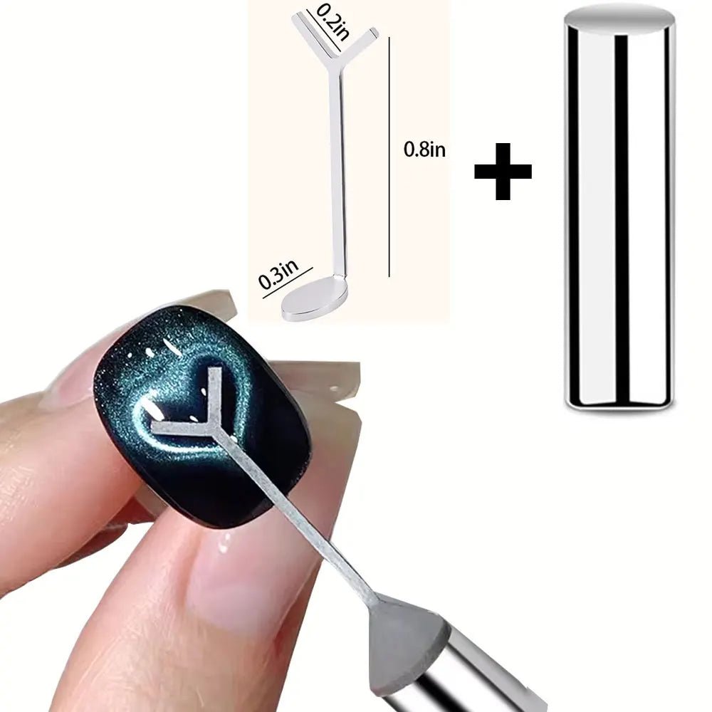 3 - in - 1 Multifunctional Magnetic Cat's Eye Nail Magnetic Stick 130mm Super Strong Gel - Body Bliss Essentials