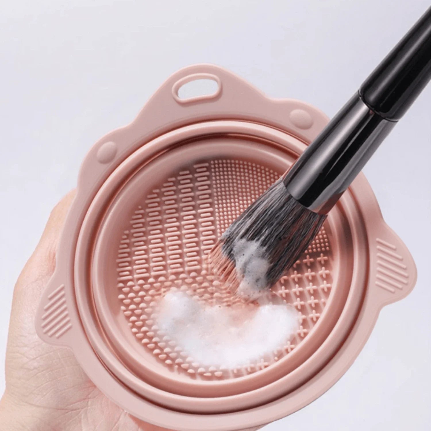 Silicone Makeup Tool Cleaning Bowl - Portable Folding Design - Body Bliss Essentials