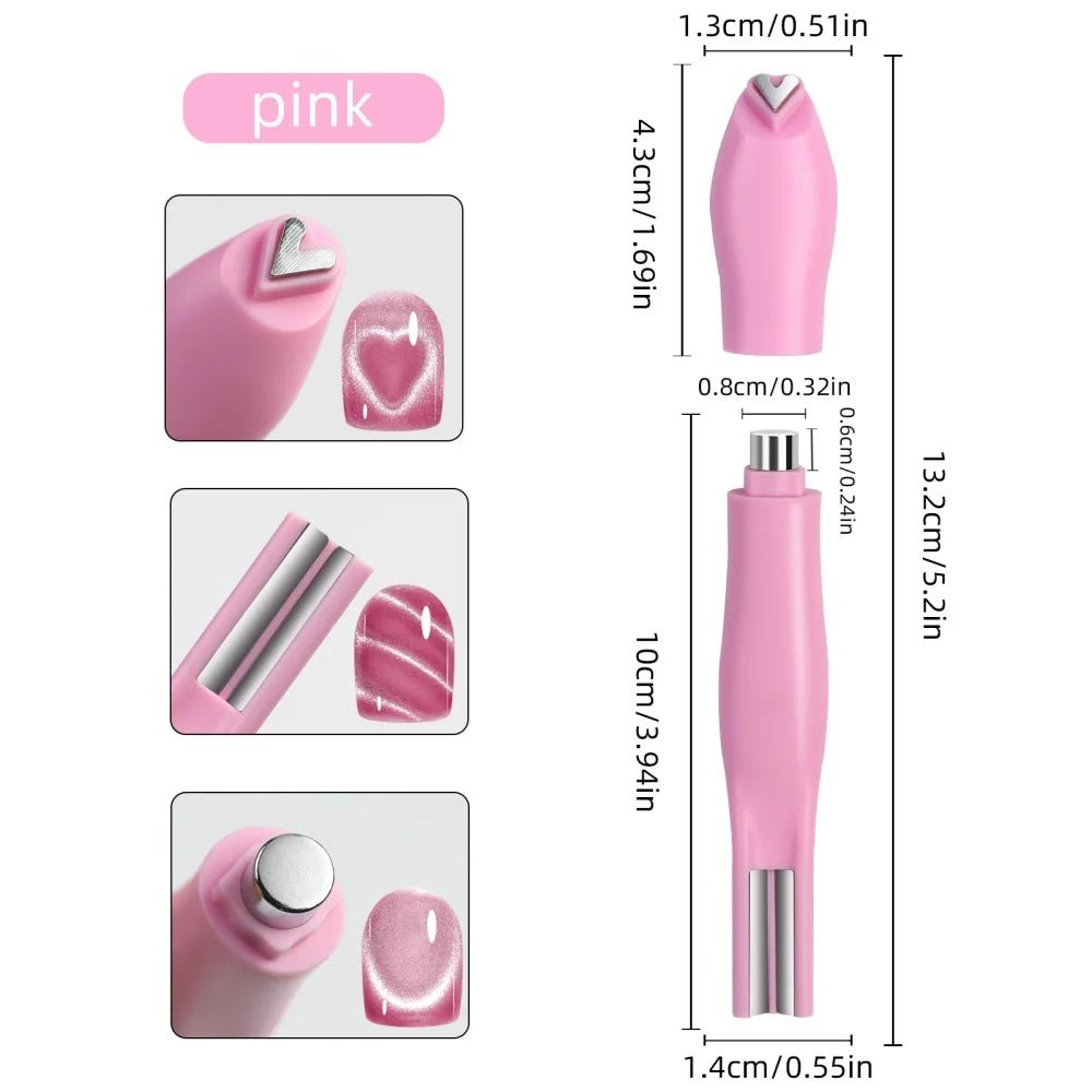 3 - in - 1 Multifunctional Magnetic Cat's Eye Nail Magnetic Stick 130mm Super Strong Gel - Body Bliss Essentials