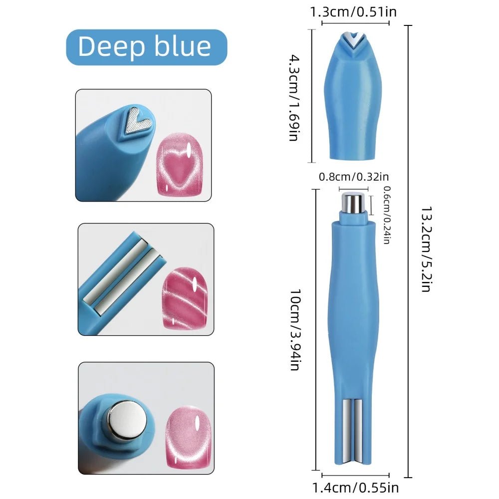 3 - in - 1 Multifunctional Magnetic Cat's Eye Nail Magnetic Stick 130mm Super Strong Gel - Body Bliss Essentials