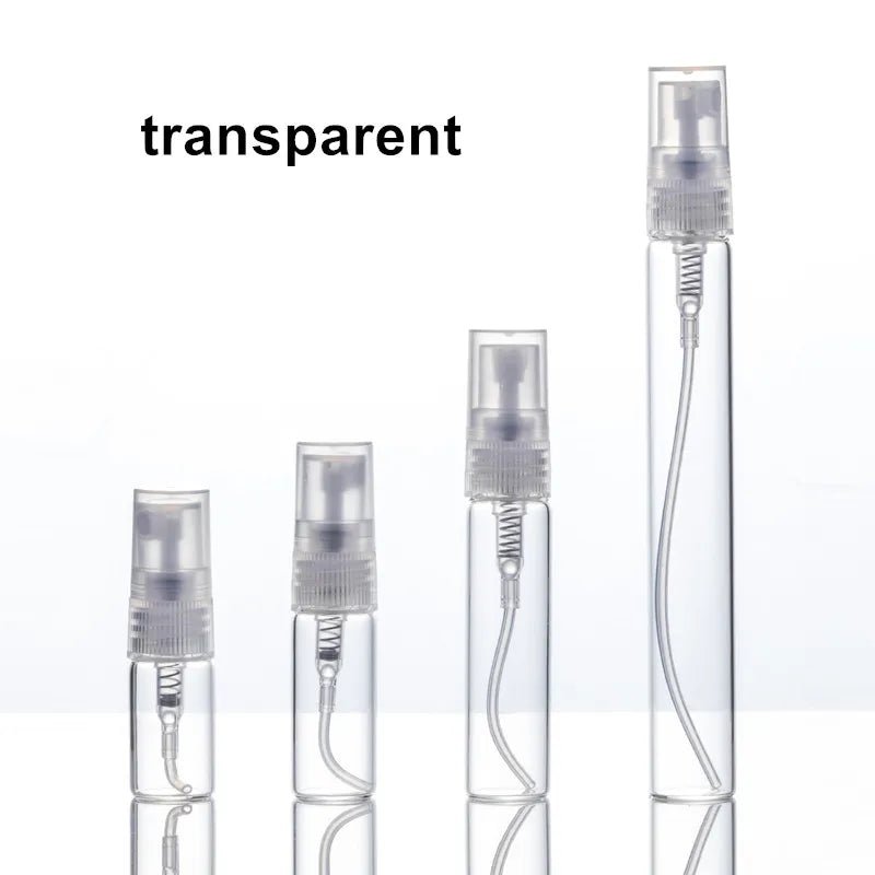 5pcs/pack 2ML 3ML 5ML 10ML Clear Mini Perfume Glass Bottle - Body Bliss Essentials