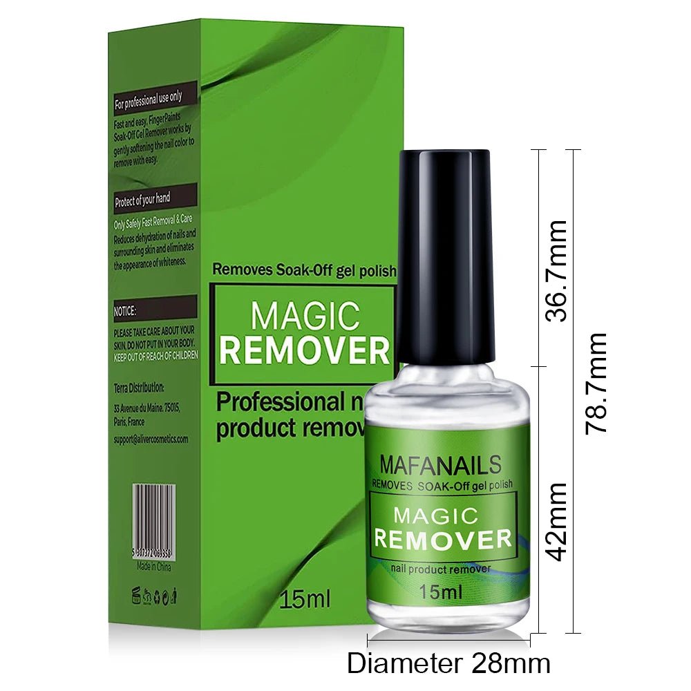 15ml/bottle Nail Gel Remover Polish Soak - Off 3 Minutes Quickly & Easily Removes Gel Polish - Body Bliss Essentials