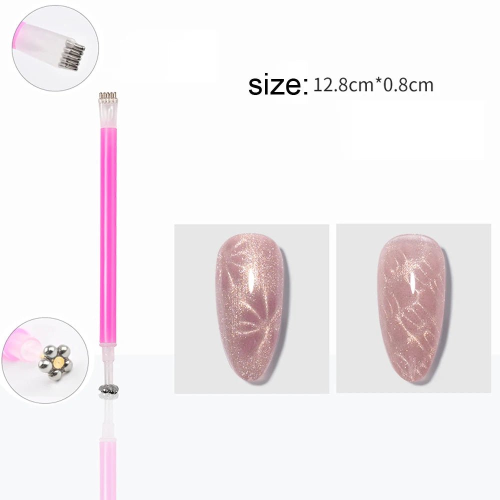 3 - in - 1 Multifunctional Magnetic Cat's Eye Nail Magnetic Stick 130mm Super Strong Gel - Body Bliss Essentials