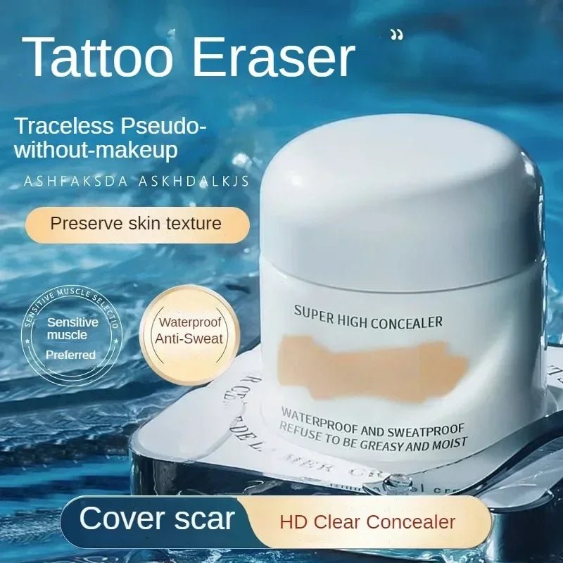 Waterproof Full Coverage Concealer for Tattoos Scars Acne Marks Dark Circles For All Skin Tones - Body Bliss Essentials